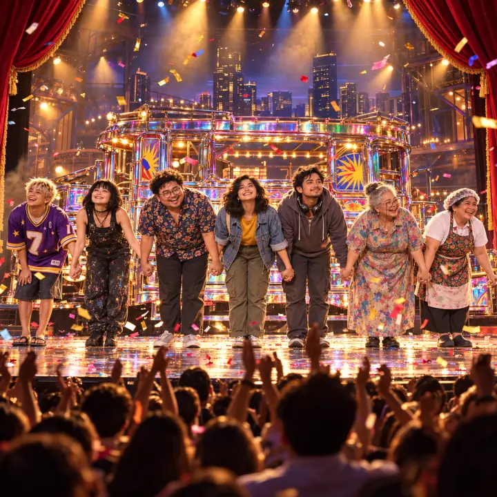 Stage still: Exit Medley