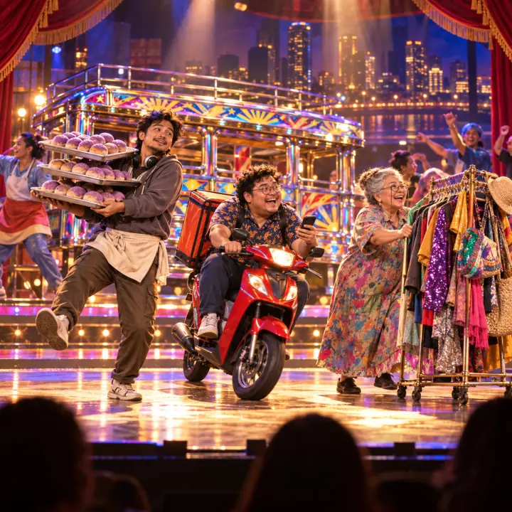 Stage still: Sideline Shuffle