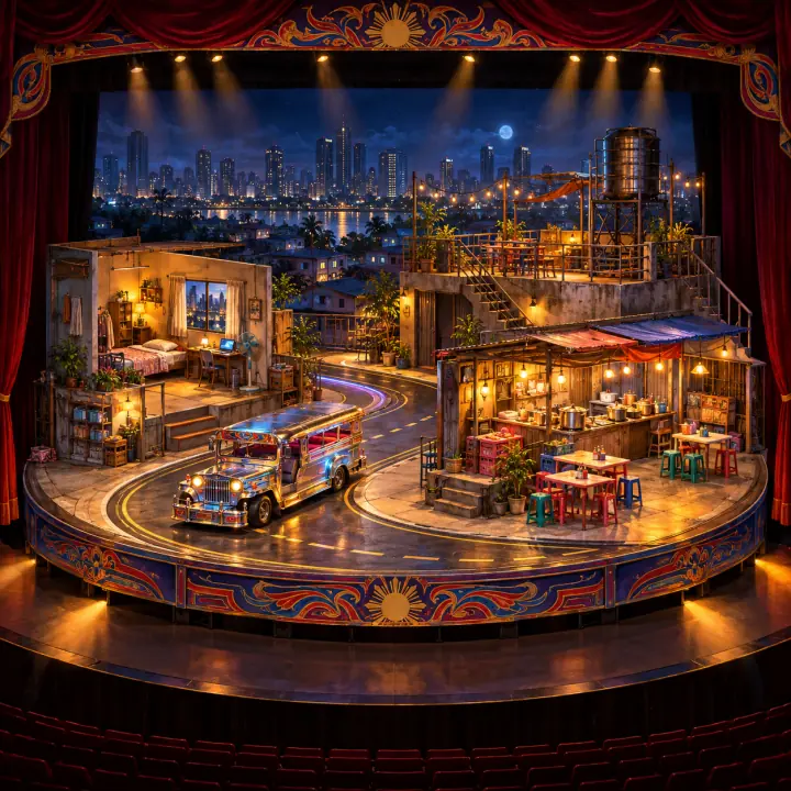 Stage-set concept: the deconstructed jeepney